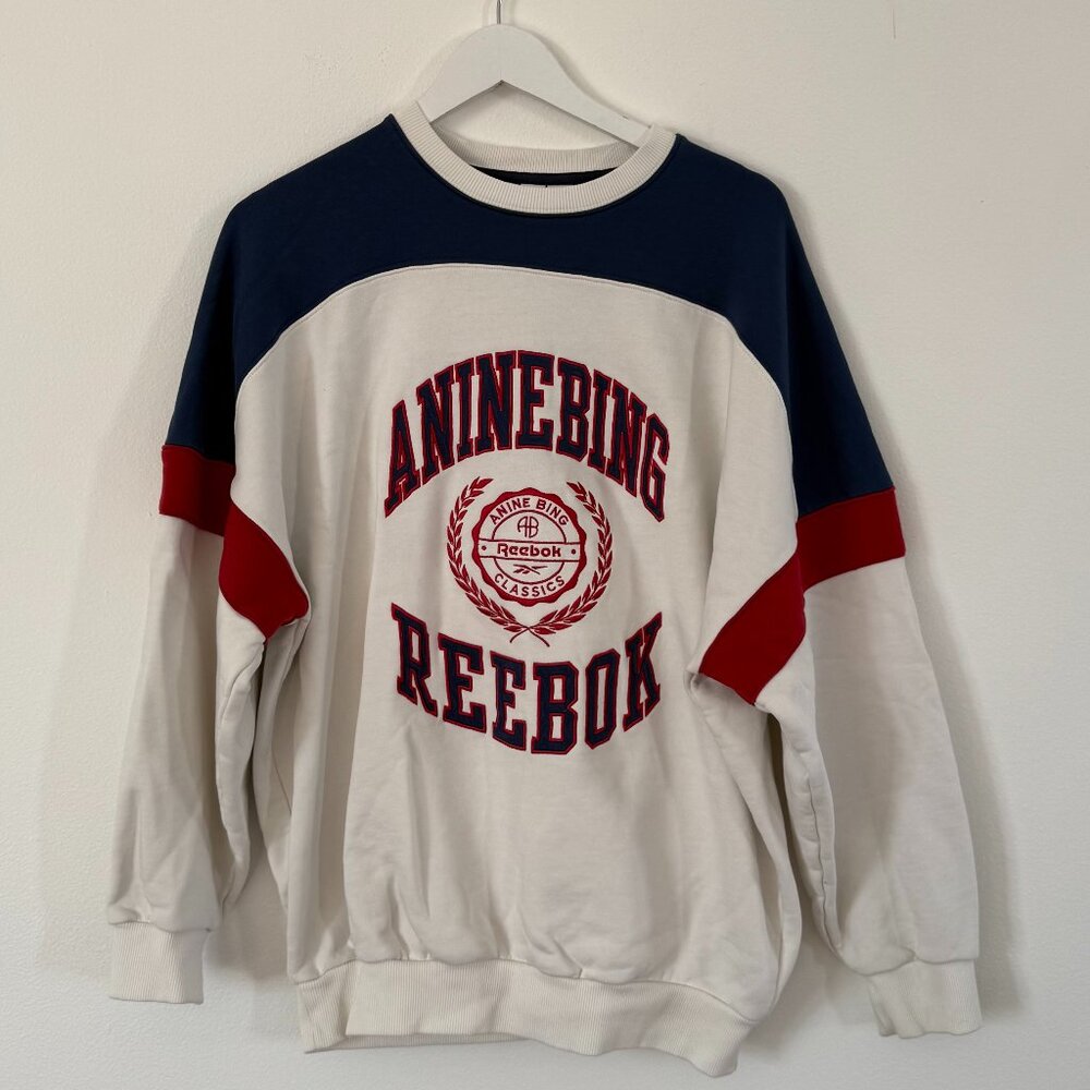 ANINE BING x Reebok Oversized Crewneck Sweatshirt – XS